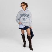 DALLAS COWBOYS INSTANT CLASSIC PREMIUM FLEECE DROP SHOULDER CREWNECK PULLOVER