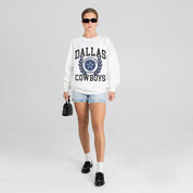 DALLAS COWBOYS GOLD STANDARD PREMIUM FLEECE DROP SHOULDER CREWNECK PULLOVER