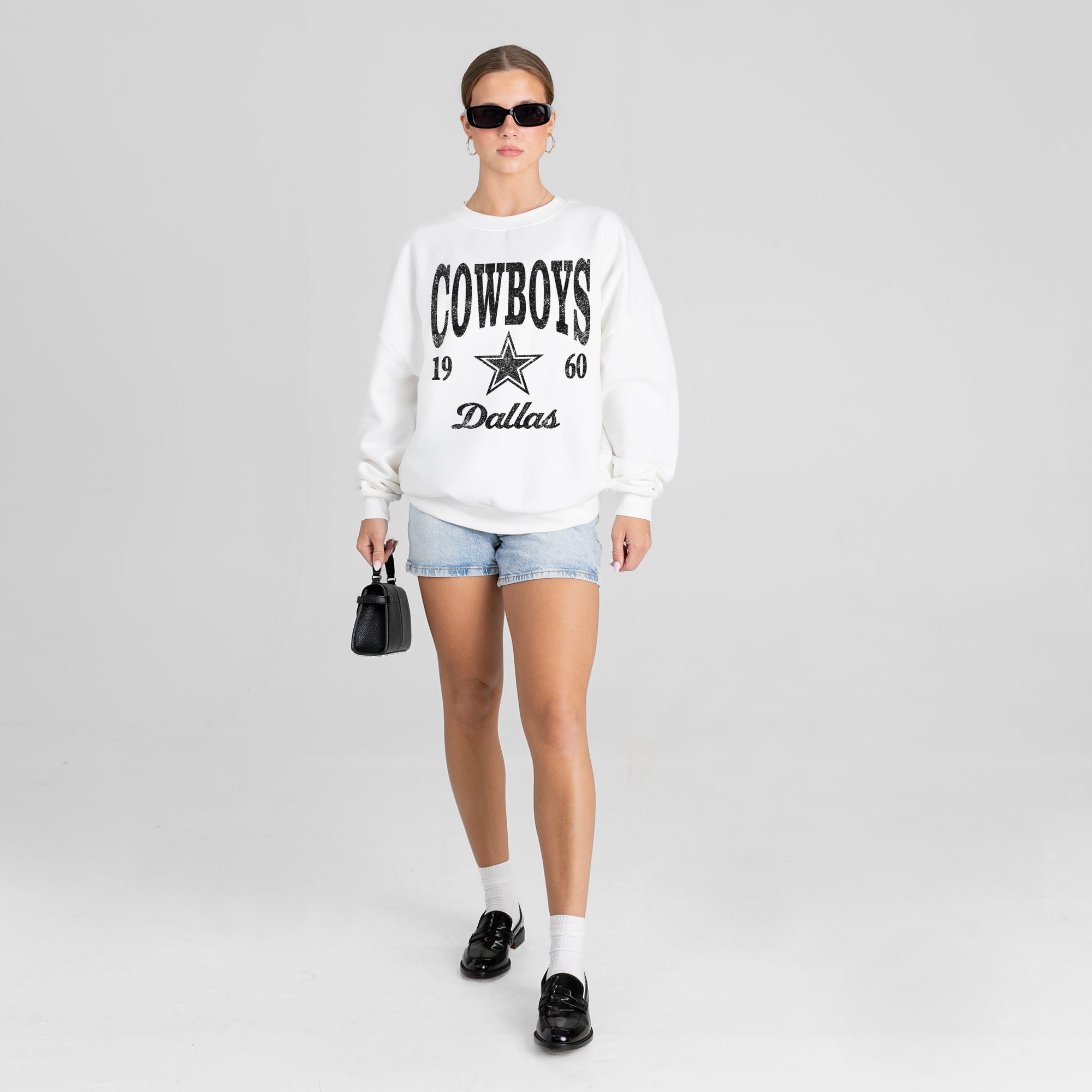 DALLAS COWBOYS PEAK SEASON PREMIUM FLEECE CREWNECK PULLOVER
