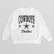 DALLAS COWBOYS PEAK SEASON PREMIUM FLEECE CREWNECK PULLOVER