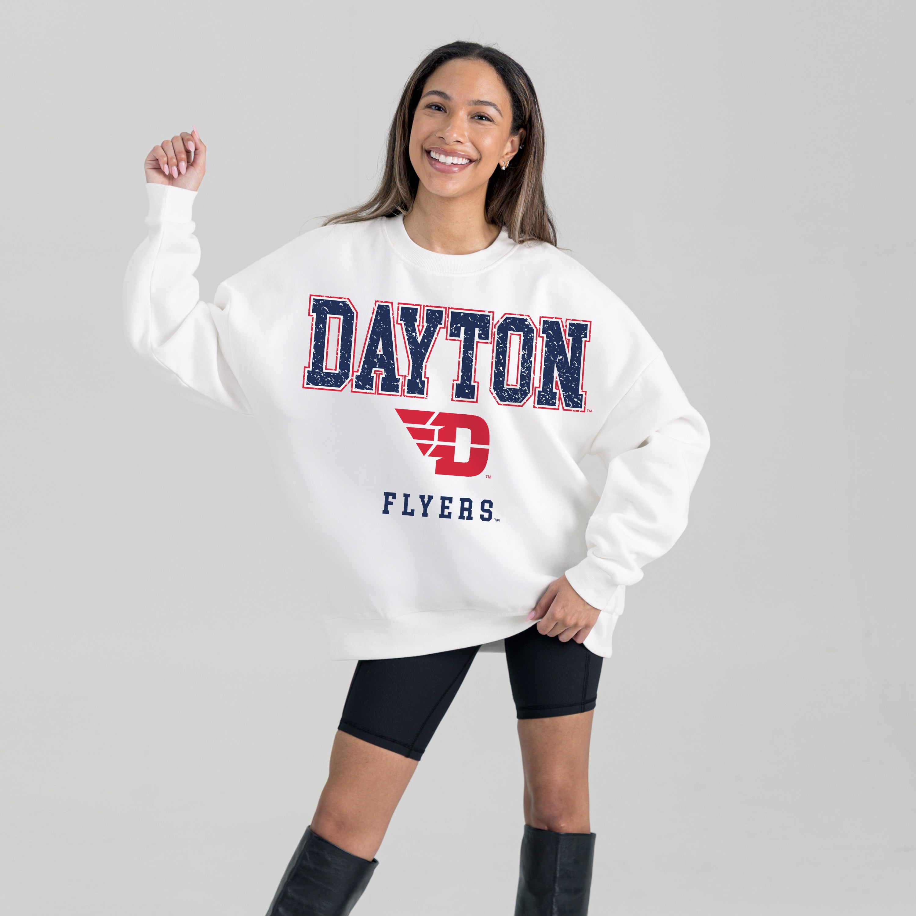 DAYTON FLYERS FREESTYLE PREMIUM FLEECE CREWNECK PULLOVER