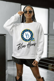 DELAWARE BLUE HENS WILD BREAKTHROUGH PREMIUM FLEECE CREWNECK PULLOVER