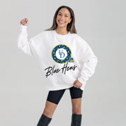 DELAWARE BLUE HENS WILD BREAKTHROUGH PREMIUM FLEECE CREWNECK PULLOVER