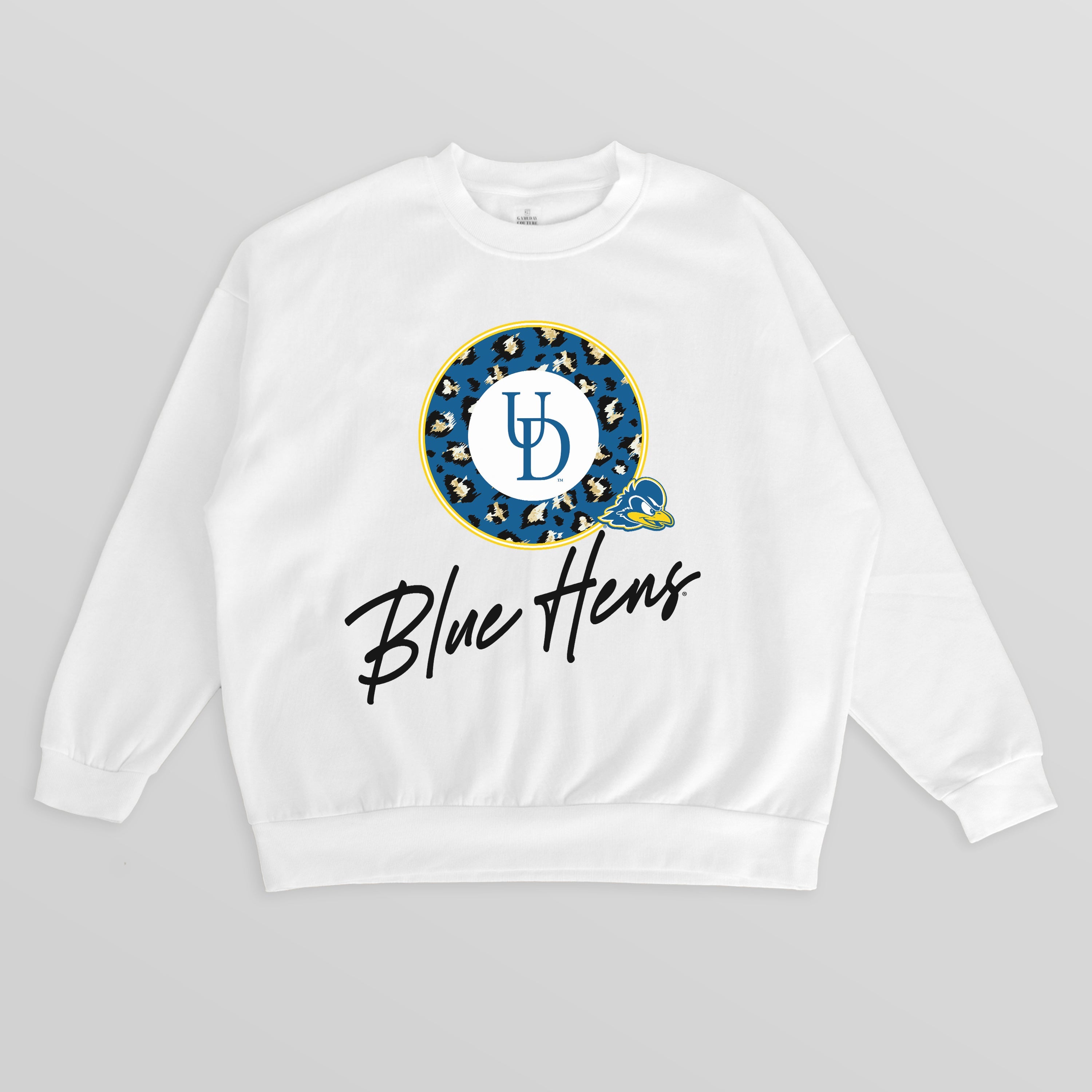DELAWARE BLUE HENS WILD BREAKTHROUGH PREMIUM FLEECE CREWNECK PULLOVER