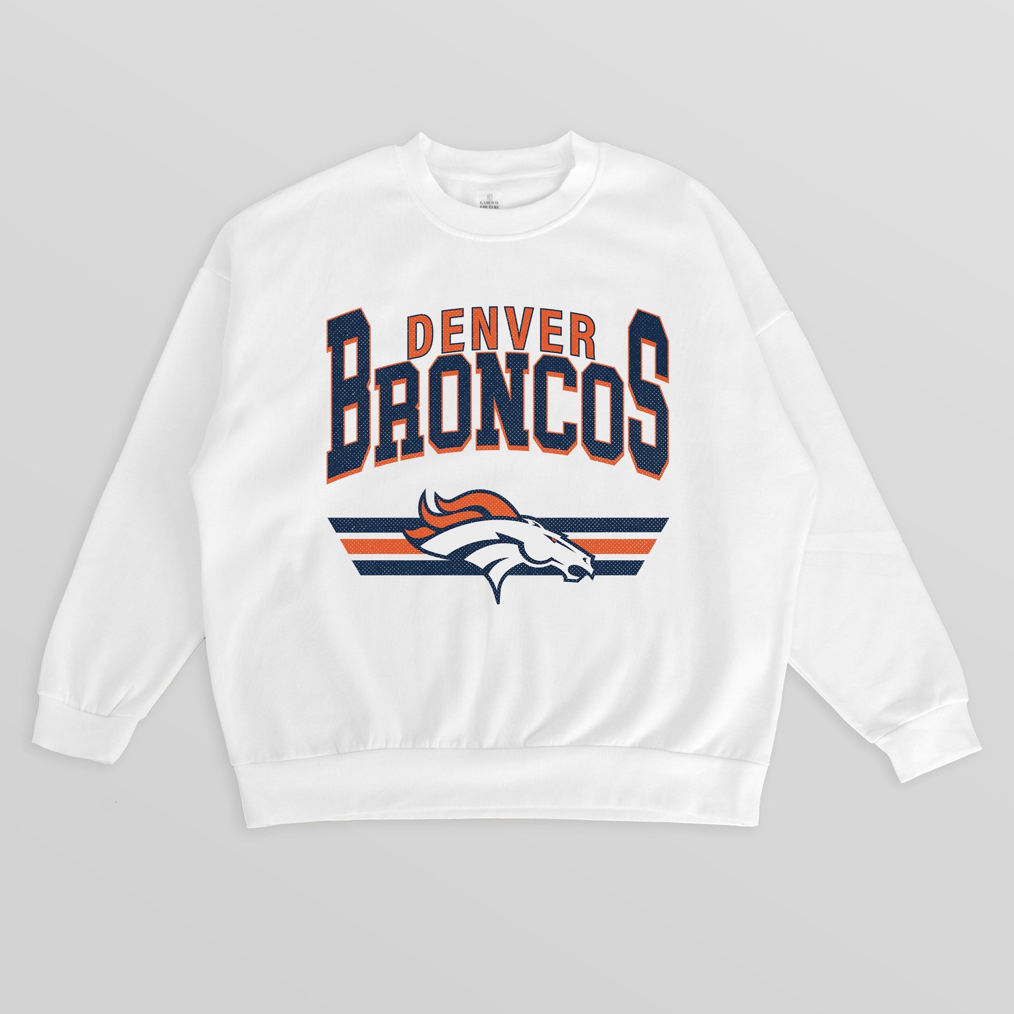 DENVER BRONCOS SWIFT STRIKE PREMIUM FLEECE CREWNECK PULLOVER