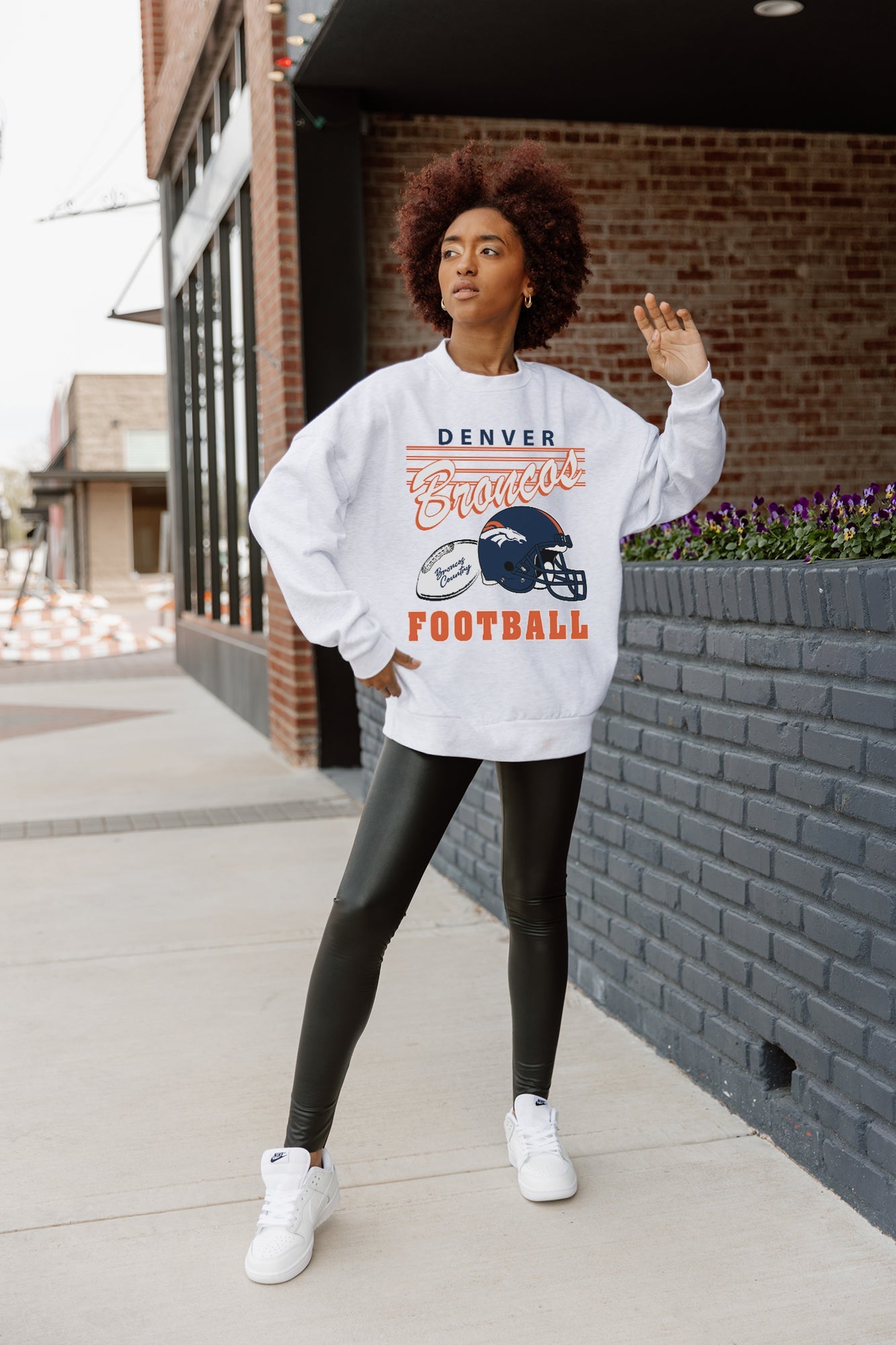 DENVER BRONCOS HOME TURF PREMIUM FLEECE CREWNECK PULLOVER