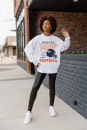 DENVER BRONCOS HOME TURF PREMIUM FLEECE CREWNECK PULLOVER