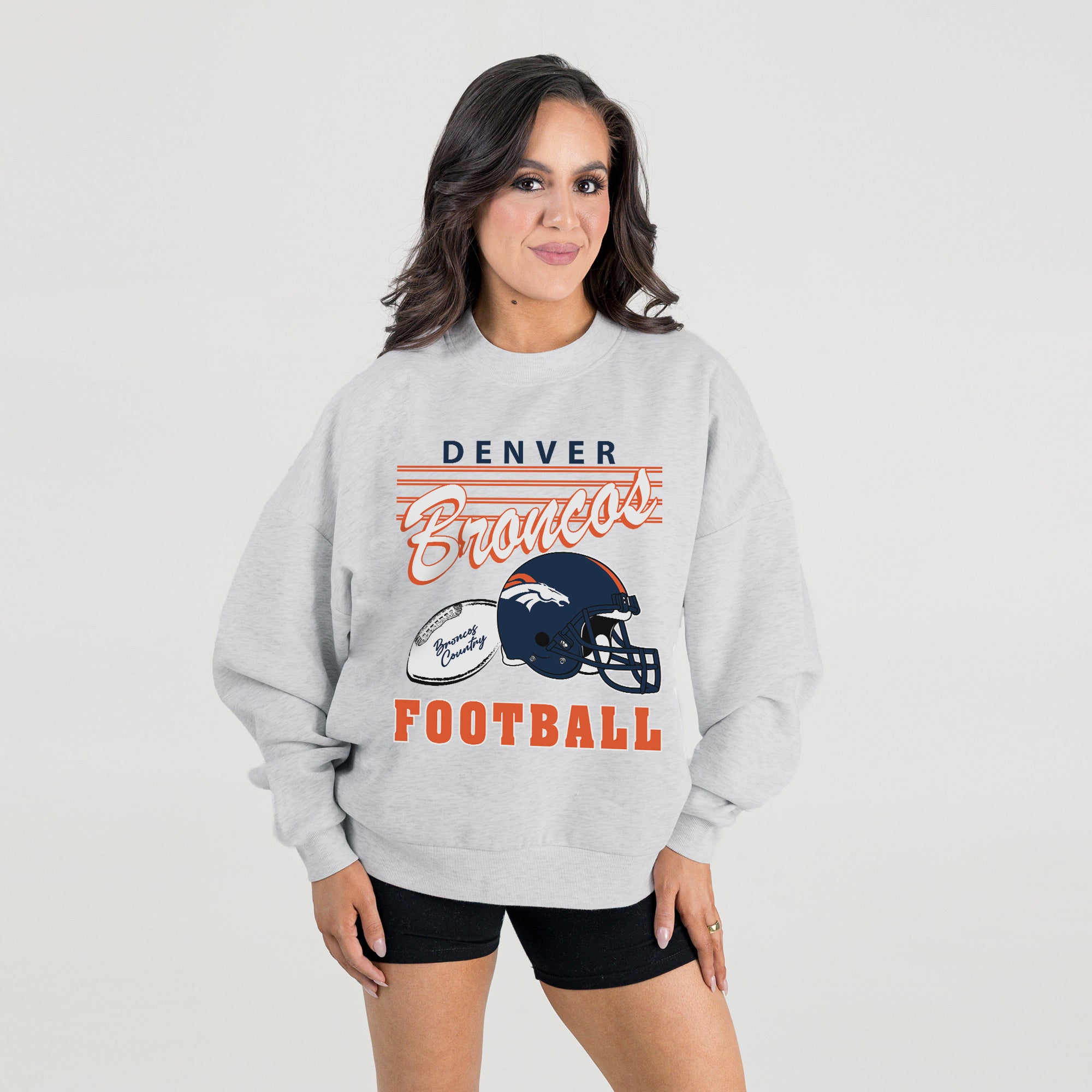 DENVER BRONCOS HOME TURF PREMIUM FLEECE CREWNECK PULLOVER