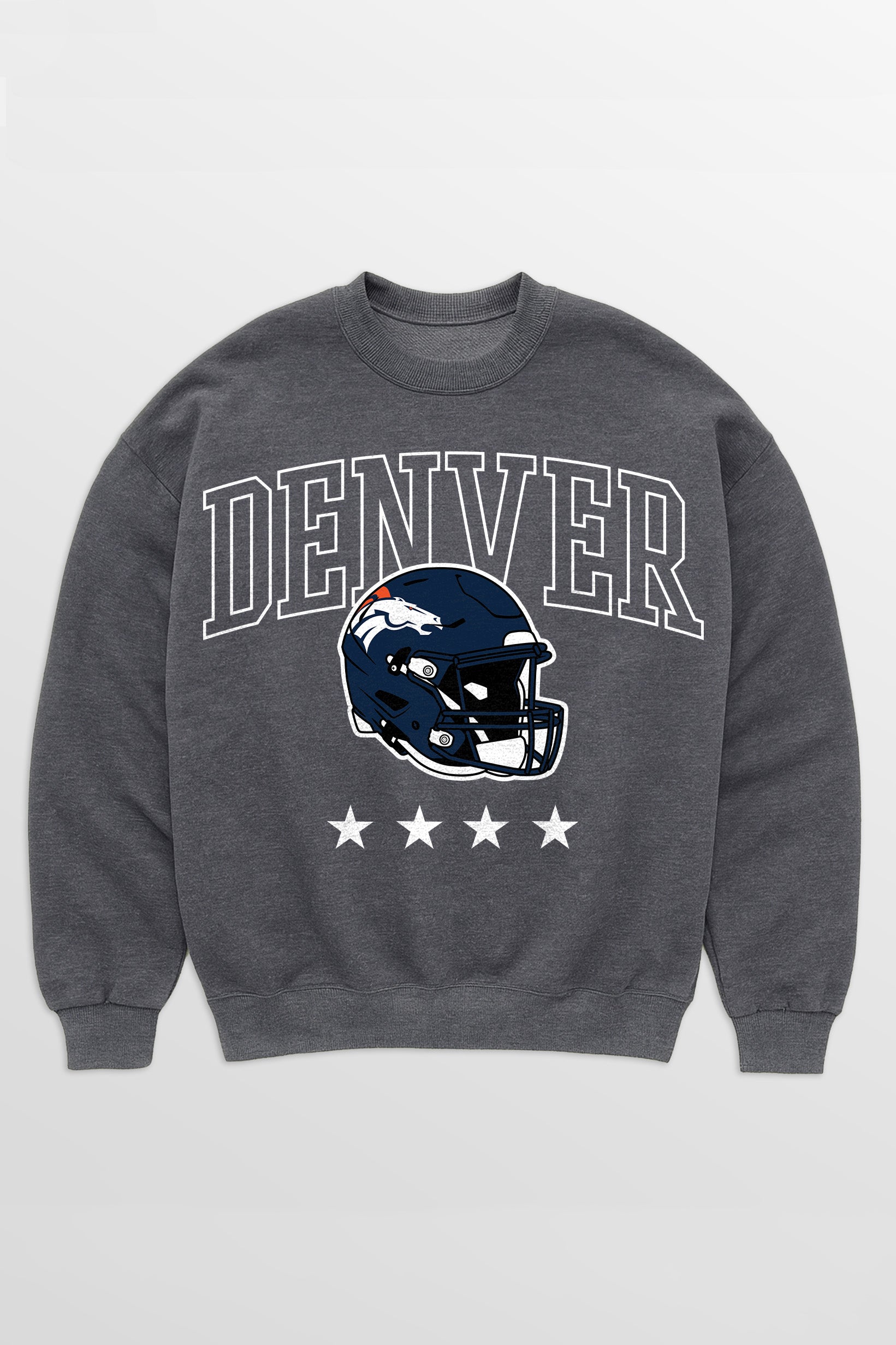 DENVER BRONCOS RISING STAR PREMIUM FLEECE CREWNECK PULLOVER