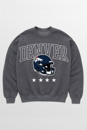 DENVER BRONCOS RISING STAR PREMIUM FLEECE CREWNECK PULLOVER