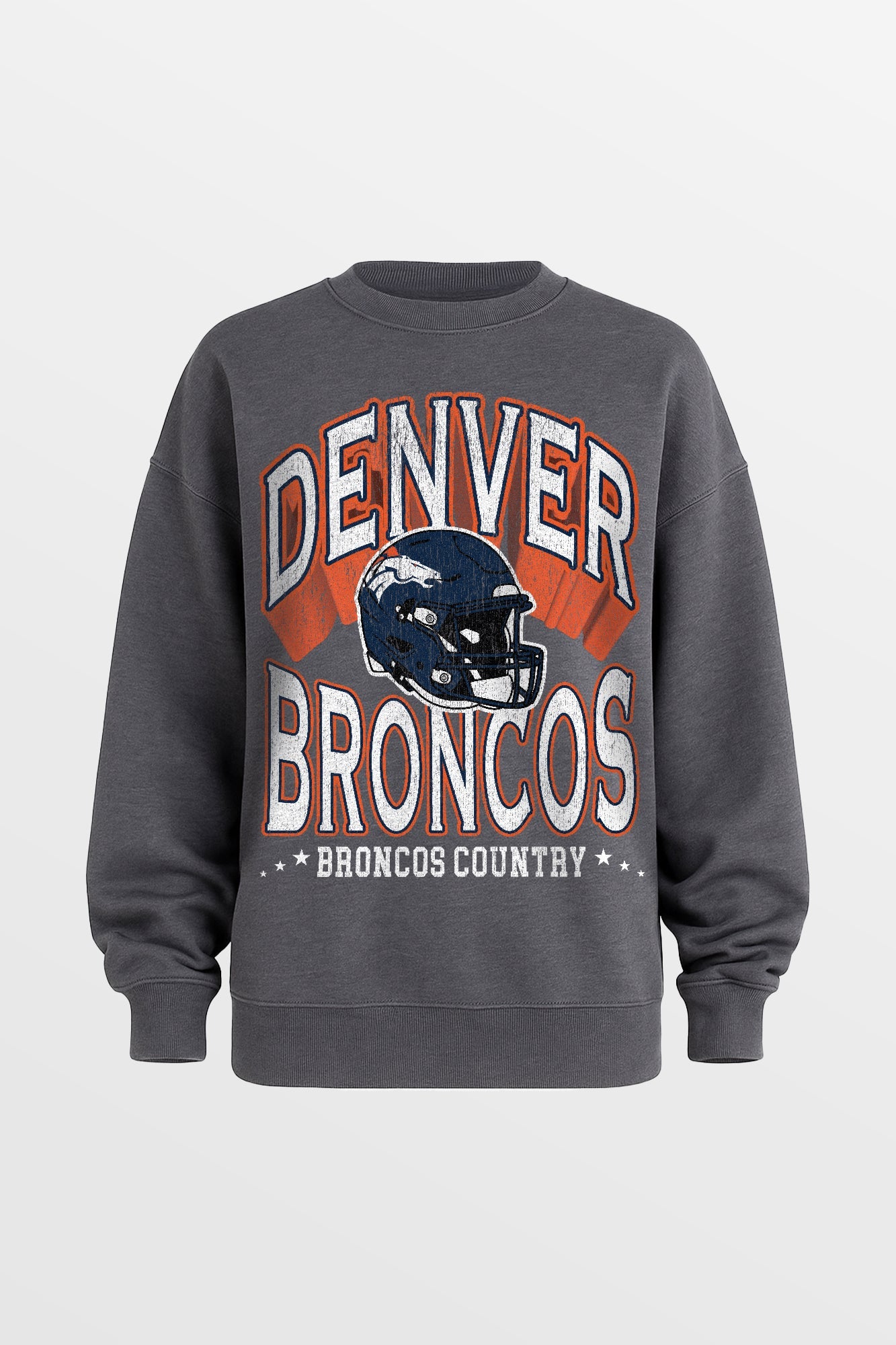 DENVER BRONCOS STAY COOL PREMIUM FLEECE CREWNECK PULLOVER BY RANDI MAHOMES