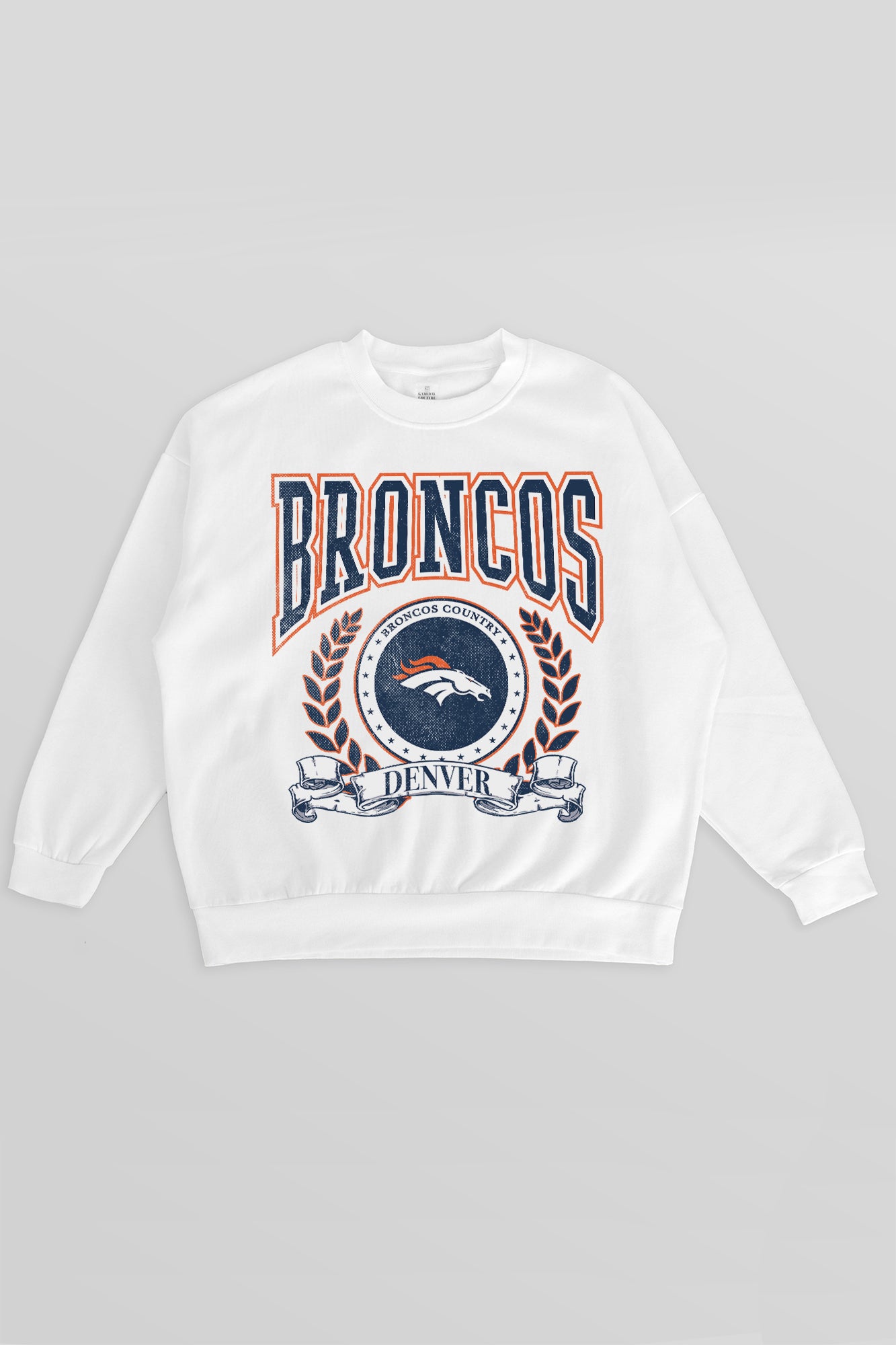 DENVER BRONCOS STAY COOL PREMIUM FLEECE CREWNECK PULLOVER
