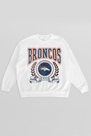 DENVER BRONCOS STAY COOL PREMIUM FLEECE CREWNECK PULLOVER