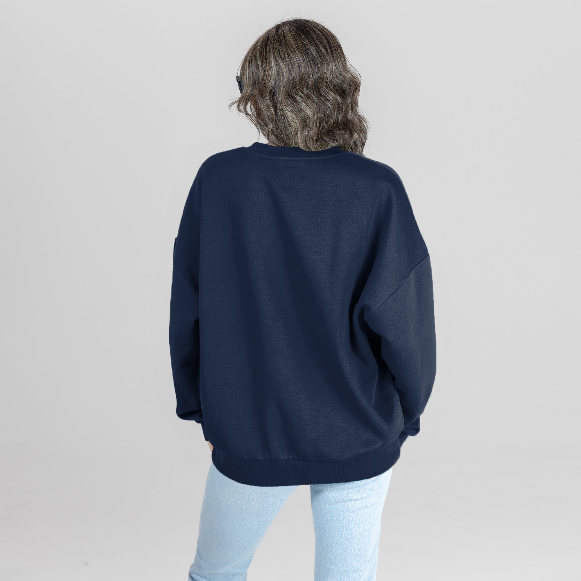 DENVER BRONCOS LEGACY CLUB PREMIUM FLEECE CREWNECK PULLOVER
