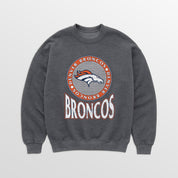 DENVER BRONCOS SATURDAY SEAL PREMIUM FLEECE DROP SHOULDER CREWNECK PULLOVER