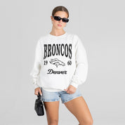 DENVER BRONCOS PEAK SEASON PREMIUM FLEECE CREWNECK PULLOVER