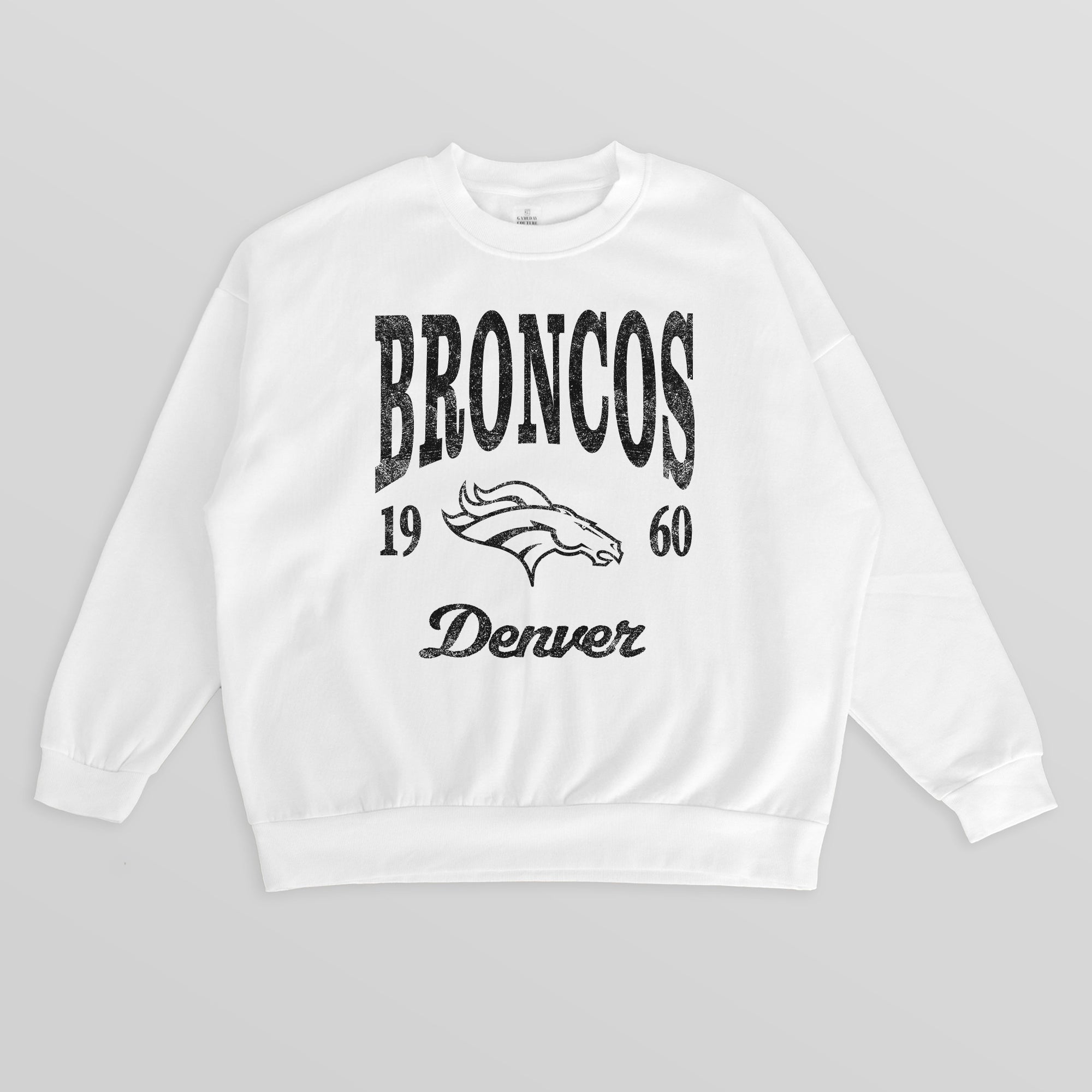 DENVER BRONCOS PEAK SEASON PREMIUM FLEECE CREWNECK PULLOVER