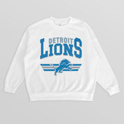 DETROIT LIONS SWIFT STRIKE PREMIUM FLEECE CREWNECK PULLOVER
