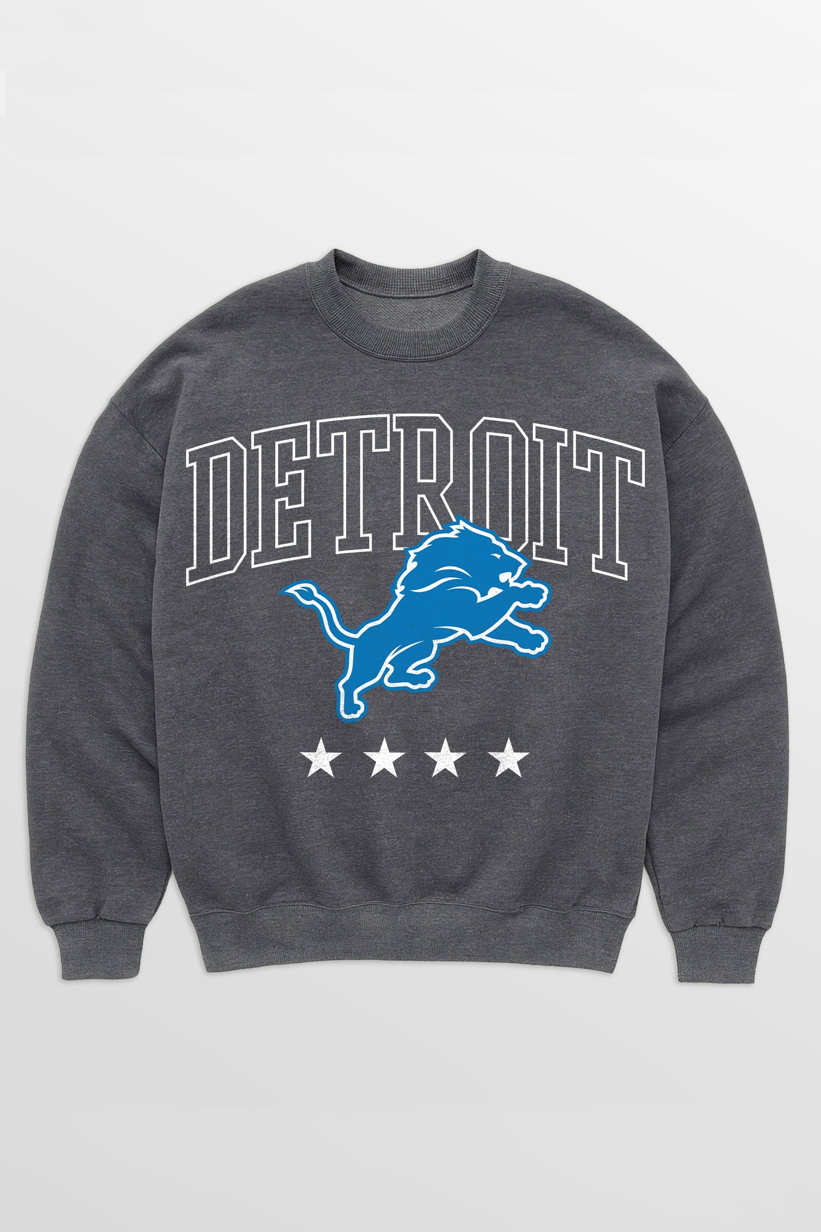 DETROIT LIONS RISING STAR PREMIUM FLEECE CREWNECK PULLOVER
