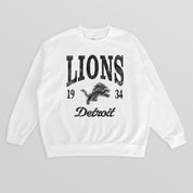 DETROIT LIONS PEAK SEASON PREMIUM FLEECE CREWNECK PULLOVER