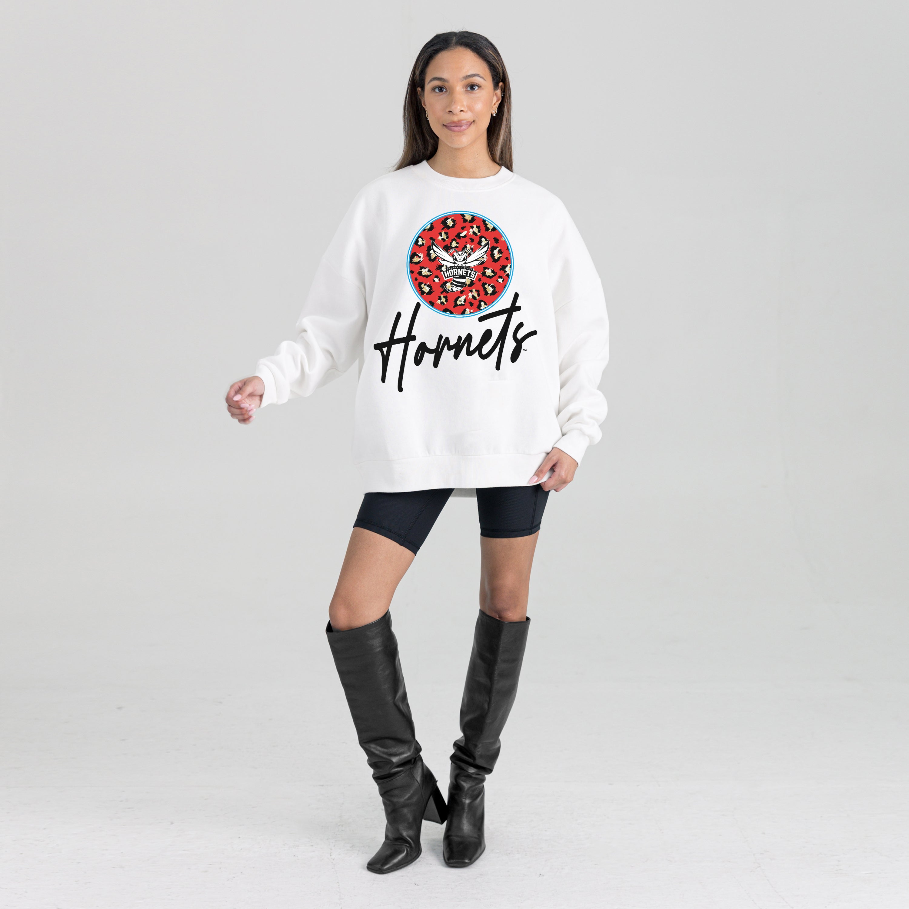 DELAWARE STATE HORNETS WILD BREAKTHROUGH PREMIUM FLEECE CREWNECK PULLOVER
