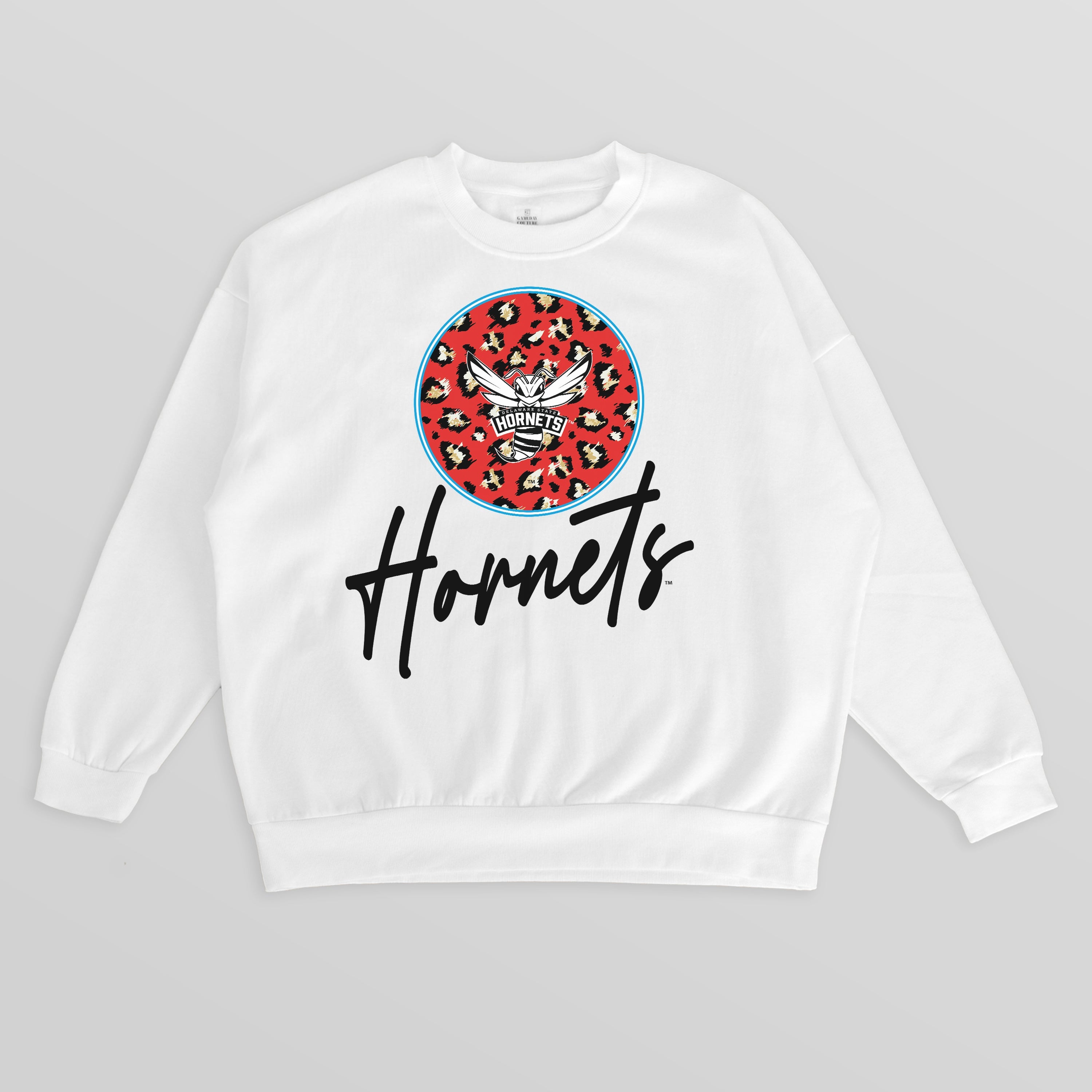 DELAWARE STATE HORNETS WILD BREAKTHROUGH PREMIUM FLEECE CREWNECK PULLOVER