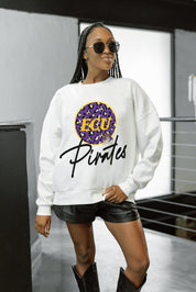 EAST CAROLINA PIRATES WILD BREAKTHROUGH PREMIUM FLEECE CREWNECK PULLOVER