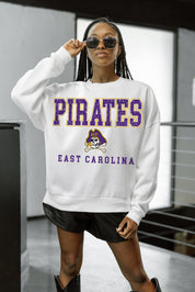 EAST CAROLINA PIRATES FREESTYLE PREMIUM FLEECE CREWNECK PULLOVER