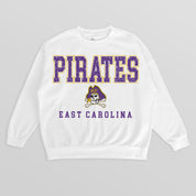EAST CAROLINA PIRATES FREESTYLE PREMIUM FLEECE CREWNECK PULLOVER