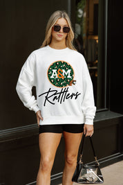 FLORIDA A&M RATTLERS WILD BREAKTHROUGH PREMIUM FLEECE CREWNECK PULLOVER