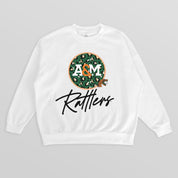 FLORIDA A&M RATTLERS WILD BREAKTHROUGH PREMIUM FLEECE CREWNECK PULLOVER