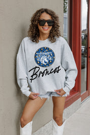 FAYETTEVILLE STATE BRONCOS GOING WILD PREMIUM FLEECE DROP SHOULDER CREWNECK PULLOVER