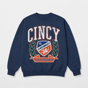 FC CINCINNATI CLASSIC ARCHIVES PREMIUM FLEECE DROP SHOULDER CREWNECK PULLOVER