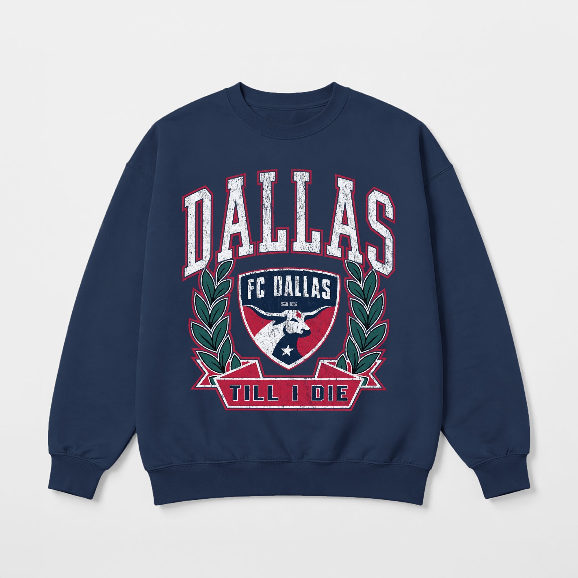 FC DALLAS CLASSIC ARCHIVES PREMIUM FLEECE DROP SHOULDER CREWNECK PULLOVER