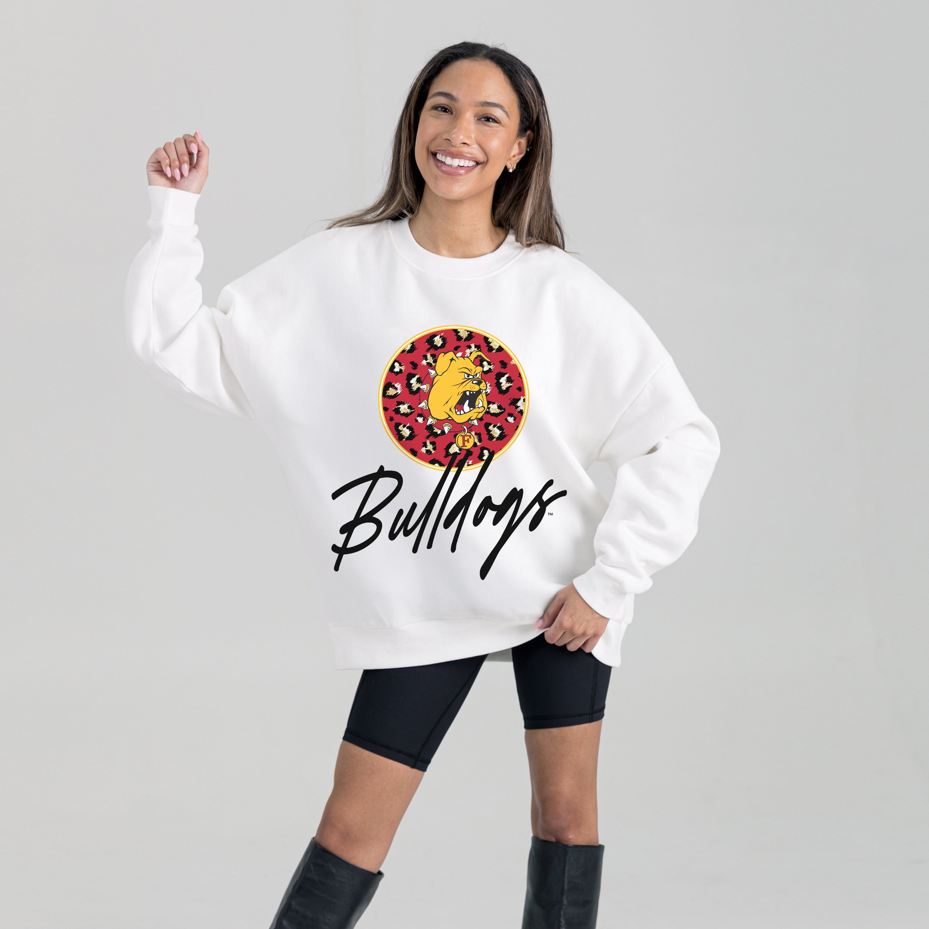 FERRIS STATE BULLDOGS WILD BREAKTHROUGH PREMIUM FLEECE CREWNECK PULLOVER