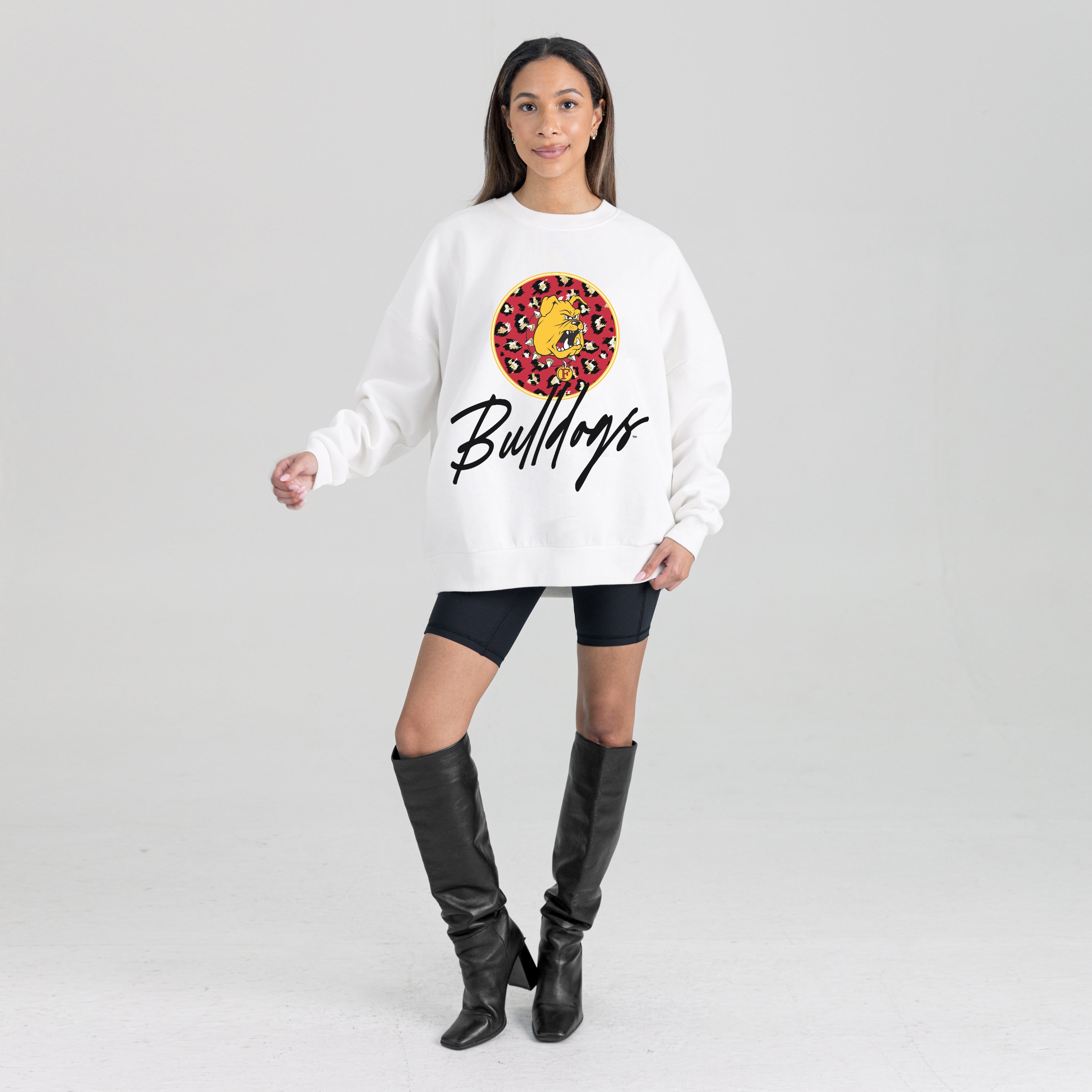 FERRIS STATE BULLDOGS WILD BREAKTHROUGH PREMIUM FLEECE CREWNECK PULLOVER