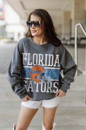 FLORIDA GATORS WILD TAILGATE PREMIUM FLEECE DROP SHOULDER CREWNECK PULLOVER