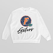 FLORIDA GATORS WILD BREAKTHROUGH PREMIUM FLEECE CREWNECK PULLOVER