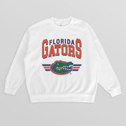 FLORIDA GATORS SWIFT STRIKE PREMIUM FLEECE DROP SHOULDER CREWNECK PULLOVER