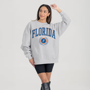 FLORIDA GATORS TRADITION REFINED PREMIUM FLEECE CREWNECK PULLOVER