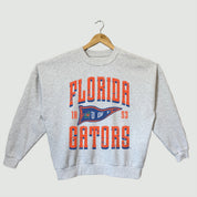 FLORIDA GATORS PENNANT PRIDE PREMIUM FLEECE DROP SHOULDER CREWNECK PULLOVER