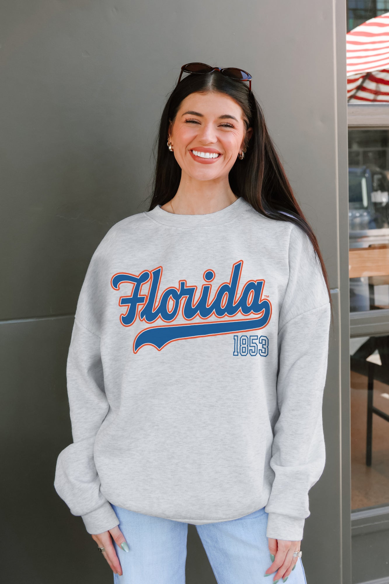 FLORIDA GATORS CLASSIC WIN PREMIUM FLEECE CREWNECK PULLOVER