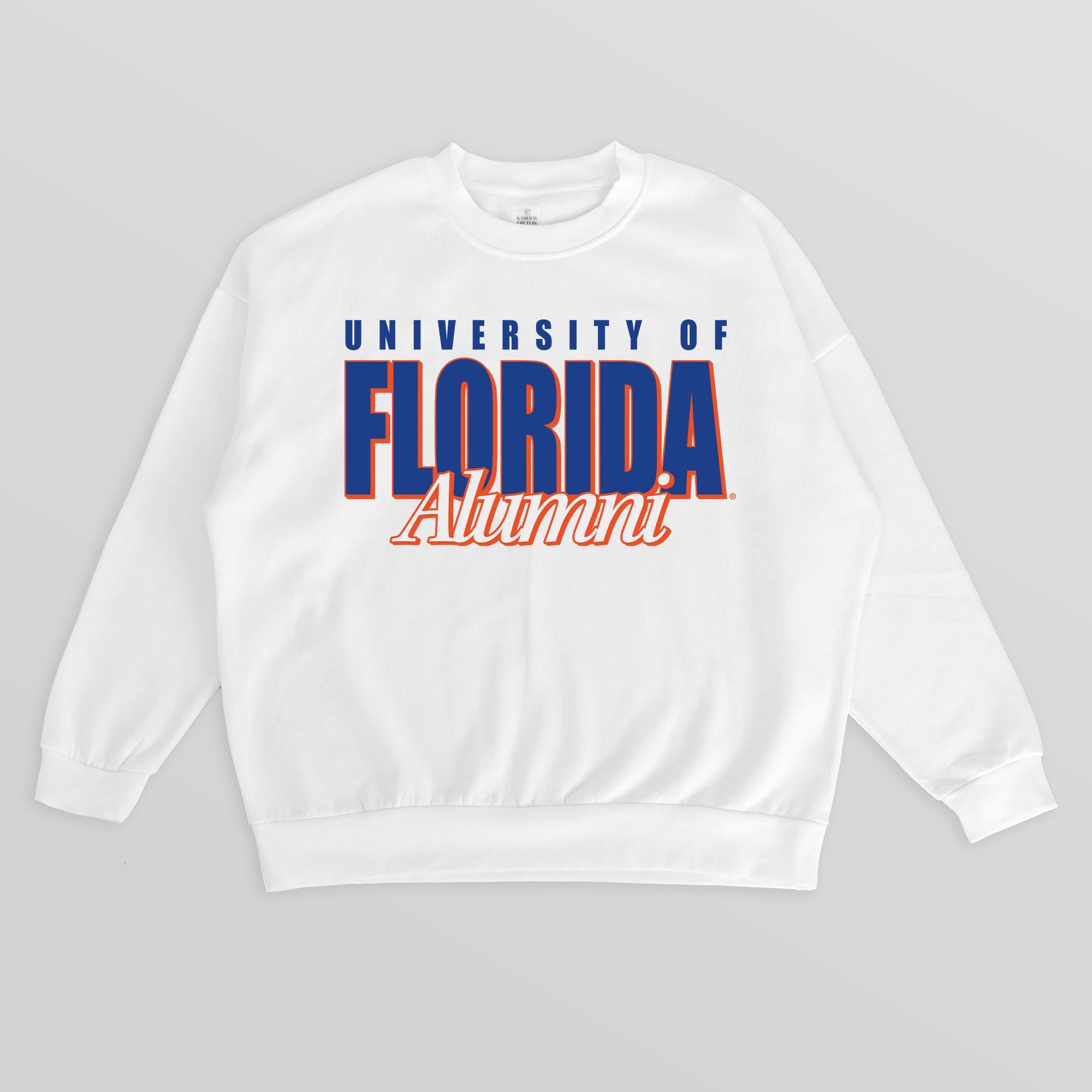 FLORIDA GATORS ALUMNI ERA PREMIUM DROP SHOULDER FLEECE CREWNECK PULLOVER