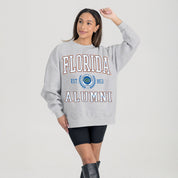 FLORIDA GATORS DEGREE UNLOCKED PREMIUM DROP SHOULDER FLEECE CREWNECK PULLOVER