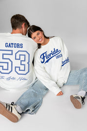 FLORIDA GATORS DAY ONE PREMIUM FLEECE UNISEX CREWNECK PULLOVER