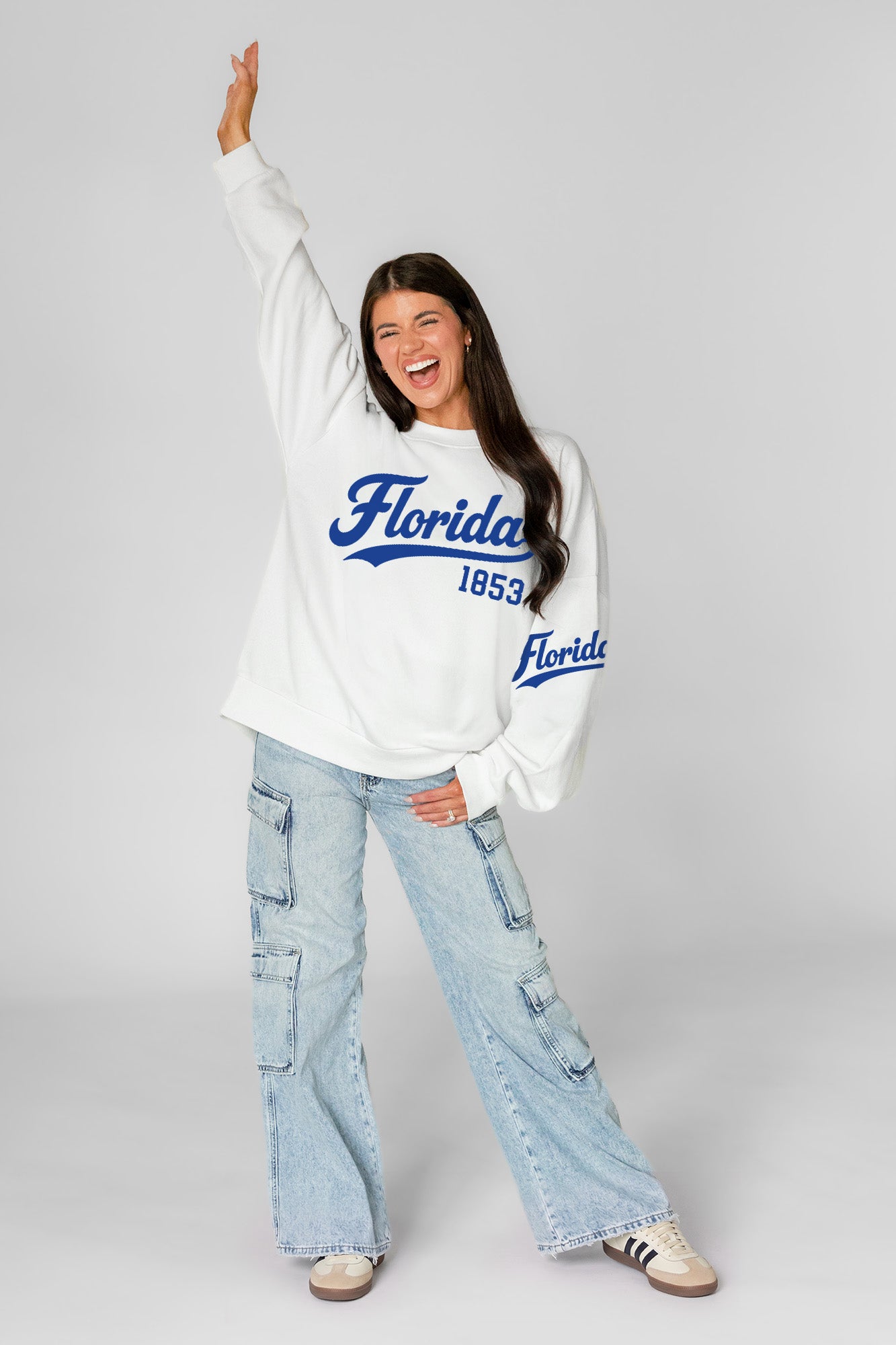 FLORIDA GATORS DAY ONE PREMIUM FLEECE UNISEX CREWNECK PULLOVER