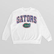 FLORIDA GATORS SWEET PLAY PREMIUM FLEECE DROP SHOULDER CREWNECK PULLOVER