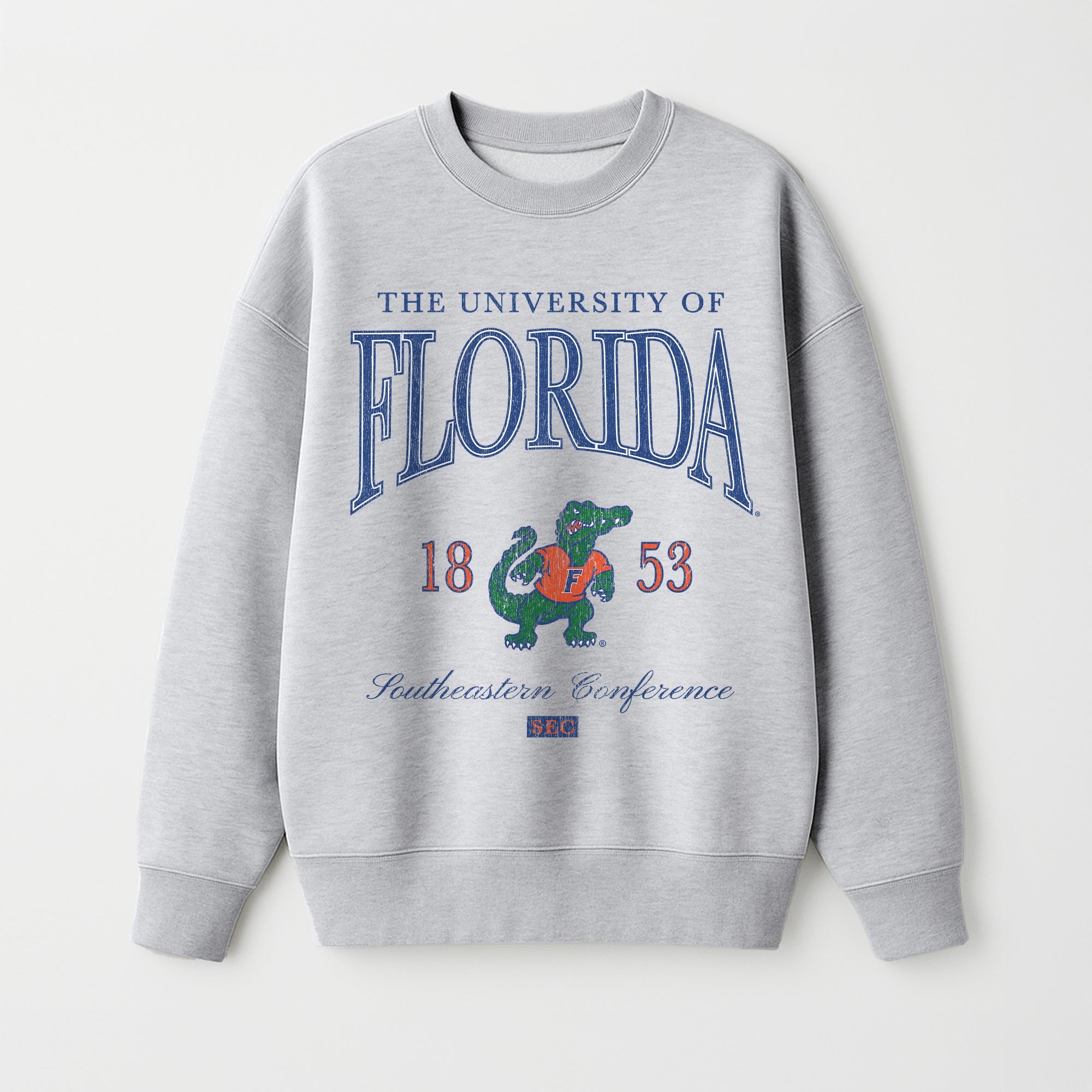 FLORIDA GATORS INSTANT CLASSIC PREMIUM FLEECE DROP SHOULDER CREWNECK PULLOVER