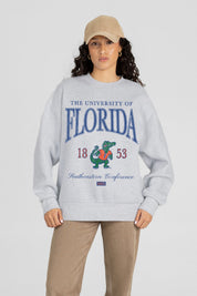FLORIDA GATORS INSTANT CLASSIC PREMIUM FLEECE DROP SHOULDER CREWNECK PULLOVER
