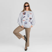 FLORIDA GATORS ALL IN REPEAT PREMIUM FLEECE DROP SHOULDER CREWNECK PULLOVER